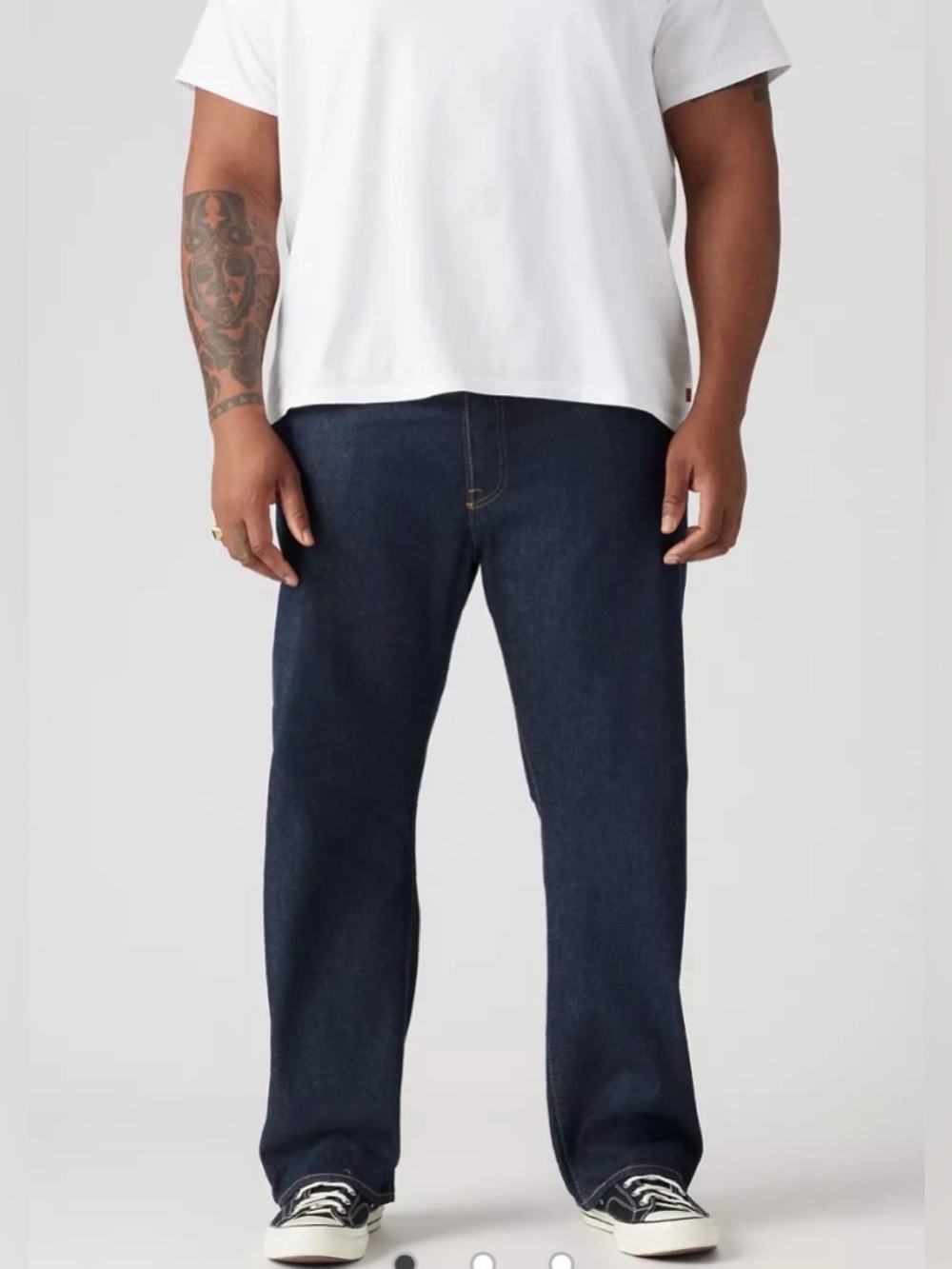Levis 501 Original Mens Stretch Jeans 50X30 Big & Tall Dark Blue 51 NWT MSRP $79